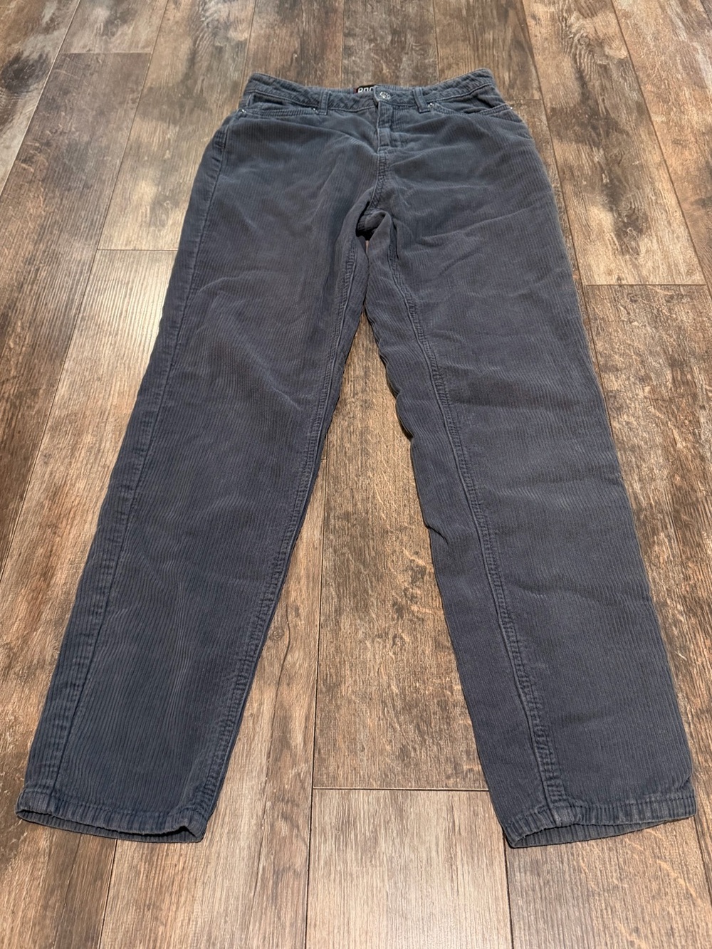BDG Women's Charcoal Straight-Leg Corduroy Pants